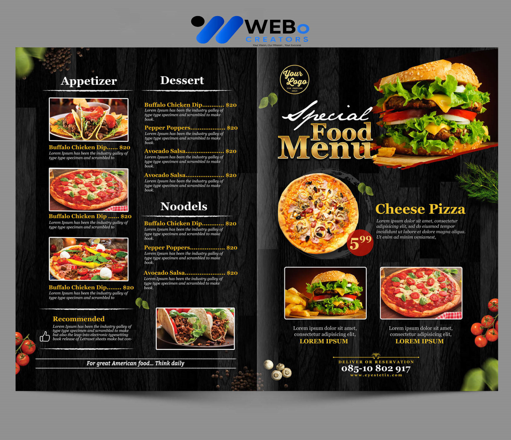 Modern restaurant menu design Liverpool, Uk 2026 café menu layout food branding design services