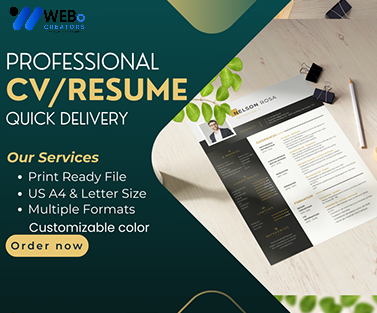 Elegant Resume Design Service, CV designs, CV writing in Liverpool, Uk For Gain Job